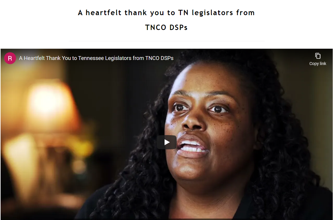 Read more about the article A heartfelt thank you to TN legislators from TNCO DSPs